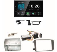 Kenwood DMX5020DABS CarPlay Einbauset für Mercedes C-Klasse W203 CLK W208 W209