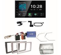 Kenwood DMX5020DABS CarPlay Einbauset für Opel Omega B Meriva A Agila Vivaro