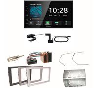 Kenwood DMX5020DABS CarPlay Einbauset für Opel Omega B Meriva A Agila Vivaro