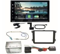 Kenwood DMX7722DABS Android Auto Einbauset für EOS Polo Caddy Amarok Scirocco