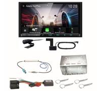 Kenwood DMX8021DABS Android Auto CarPlay Bluetooth Einbauset für Fox Polo 9N3