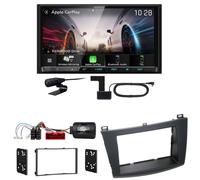 Kenwood DMX8021DABS Android Auto CarPlay Bluetooth Einbauset für Mazda 3 BL