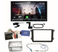 Kenwood DMX8021DABS Android Auto CarPlay Einbauset für Beetle Jetta Sharan T5