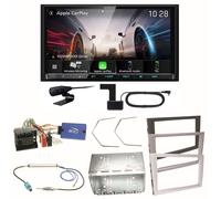 Kenwood DMX8021DABS Android Auto Einbauset für Opel Vectra C Meriva Vivaro Combo