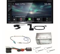 Kenwood DNX-5190DABS Navi Carplay Bluetooth CD USB Einbauset für Fox Polo 9N3