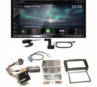 Kenwood DNX-5190DABS Navi Carplay DAB+ Einbauset für Mercedes CLK W209 Facelift