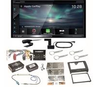 Kenwood DNX-5190DABS Navi Carplay Digitalradio CD USB Einbauset für Audi TT 8J