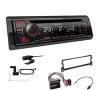 Kenwood KDC-BT450DAB 1-DIN DAB Autoradio Bluetooth CD USB AUX Einbauset passend für MINI Mini, Mini Cabriolet 2003-2008 schwarz