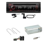 Kenwood KDC-BT450DAB Bluetooth Digitalradio CD Einbauset für Peugeot 206 206 CC