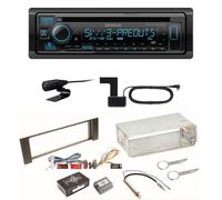 Kenwood KDC-BT950DAB Bluetooth Digitalradio CD Einbauset für Audi A4 B6 B7