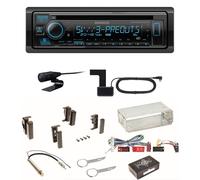 Kenwood KDC-BT950DAB Bluetooth Digitalradio Einbauset für Audi A4 B5 A6 4B C4 A8