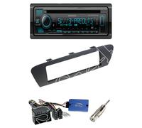 Kenwood KDC-BT960DAB Radio Bluetooth Mit Einbauset für Renault Scenic III