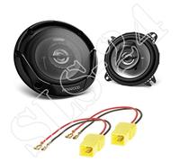 Kenwood KFC-S1066 2-Wege Lautsprecher 220W 100mm+Fiat Punto(188) LSP Adapter Set