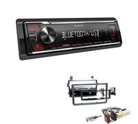 Kenwood KMM-BT209 1-DIN Autoradio Media Receiver Bluetooth USB AUX mit Einbauset passend für Nissan 350 Z Facelift 2005-2009 schwarz