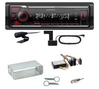 Kenwood KMM-BT408DAB Bluetooth Digitalradio Einbauset für Mercedes W210 ab 08/99