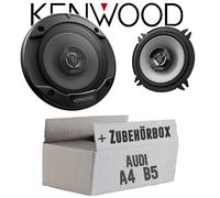 Kenwood Lautsprecher für Audi A4 B5 Boxen 13cm 2-Wege Koax Auto Front Einbauset