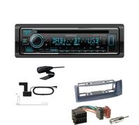 Kenwood Receiver Radio BT DAB+ für Renault Megane I Megane Scenic dunkelgrau