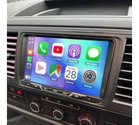 Keoaiob Android 15 DAB 2-DIN CarPlay Autoradio Für V-W Transporter T5/T6 2010-2020 9-Zoll-Display GPS Bluetooth Android Auto WLAN MirrorLink RDS/FM-Radio Und AHD-Rückfahrkamera(Color:8 Core 6+128G)
