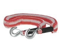 Kerbl 37701 Abschleppseil elastisch 4 m, 3500kg, Karabinerhaken & Fahne, 957 g