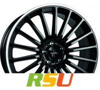 Keskin Keskin KT15 Speed black lip polish 8.5x19 ET30 - LK5/112 ML66.6 Alufelge schwarz