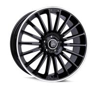 ALUFELGEN KESKIN, KT15 SPEED, 8,5X20 ET42 5X112 66,6, SCHWARZ RANDPOLIERT