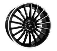 Keskin KT15 Speed Schwarz Randpoliert Alufelge 20 Zoll ET30 5x112 ML66,6