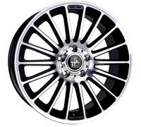 ALUFELGEN KESKIN, KT15 SPEED, 8X18 ET30 5X112 66,6, BLACK FRONT POLISH
