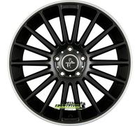 Keskin KT15 Speed Matt Black Lip Polish Alufelge 18 Zoll ET45 5x112 ML66,6