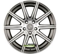 KESKIN KT16 PALLADIUM FRONT POLISH 8,5x19 ET45 5.00x5x112 Hub Hole 66.60 mm - Alu felgen