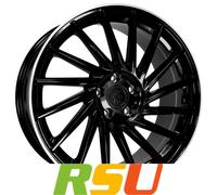 ALUFELGEN KESKIN, KT17 HURRICANE, 8,5X19 ET30 5X112 72,6, BLACK LIP POLISH