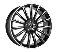 1x KESKIN WHEELS KT18 TURBO matt black lip polished 8.0Jx18 5x112 ET30