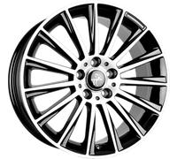 ALUFELGEN KESKIN, KT18 TURBO, 8,5X19 ET45 5X112 72,6, BLACK FRONT POLISH