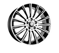 ALUFELGEN KESKIN, KT18 TURBO, 8,5X19 ET45 5X112 72,6, BLACK FRONT POLISH
