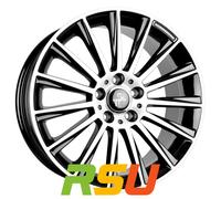 ALUFELGEN KESKIN, KT18 TURBO, 8,5X19 ET45 5X112 72,6, BLACK FRONT POLISH