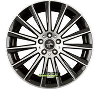 ALUFELGEN KESKIN, KT18 TURBO, 8,5X19 ET45 5X112 72,6, BLACK FRONT POLISH