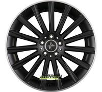 Keskin KT18 Turbo matt black lip polish 10x22 ET40 - LK5/130 ML84.1 Felge Alu