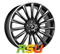 Keskin KT18 Turbo matt black lip polish 7x17" ET40 LK5 114.3 ML 72.6 Alufelge...