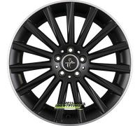 ALUFELGEN KESKIN, KT18 TURBO, 8X18 ET45 5X112 72,6, MATT BLACK LIP POLISH