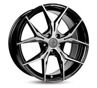 Keskin KT19 Angel Black Front Polish Alufelge 18 Zoll ET45 5x108 ML72,6