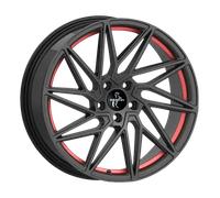 20 Zoll KESKIN KT20 5x112 ET45 Alufelgen BLACK PAINTED RED INSIDE