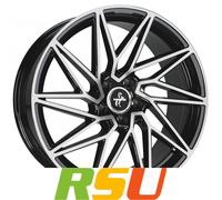 Keskin KT20 Future Black Front Polish Alufelge 19 Zoll ET30 5x112 ML72,6