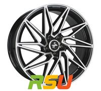 Keskin KT20 Future black front polish 8.5x19" ET40 LK5 114.3 ML 72.6 Alufelge...