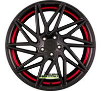 Keskin KT20 Future Matt Black Red Inside Alufelge 19 Zoll ET35 5x120 ML72,6