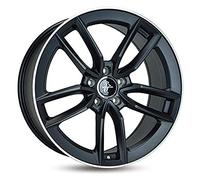 18 Zoll KESKIN KT21 5x112 ET45 Alufelgen MATT BLACK LIP POLISH