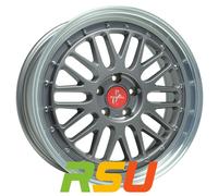 Keskin KT22 Retro titan grey lip polish 8.5x19" ET45 LK5 108 ML 72.6 Alufelge...