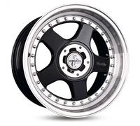 Keskin Wheels Kt1 Black Lip Polish 10x18 ET 18 5/112 + 120 Alufelge Schwarz
