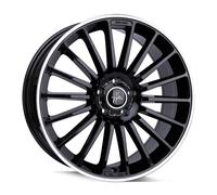 Keskin KT15 Speed Schwarz Randpoliert Alufelge 17 Zoll ET40 5x114,3 ML72,6