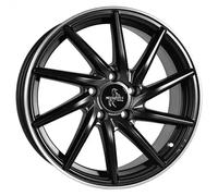 Keskin KT17 Hurricane Matt Black Lip Polish Alufelge 18 Zoll ET45 5x112 ML72,6