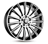 17 Zoll KESKIN KT18 5x120 ET35 Alufelgen BLACK FRONT POLISH