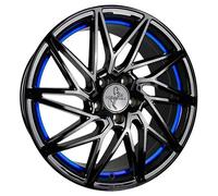 Keskin, KT20 Future, 8,5x19 ET45 5x112 72,6, black painted blue inside